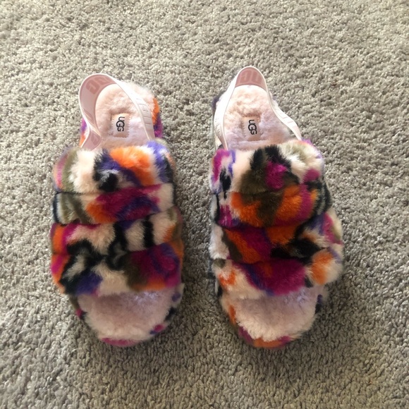 UGG Shoes - Ugg fluff yeah slides motlee